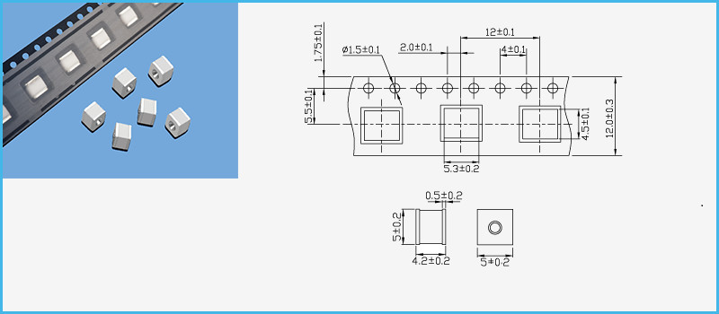 SMD 3 Gas 3 Pin GDT Discharge Tube 230V 20% 10kA Gas Tube Arrester