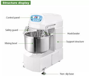 Quality Spiral 220v Commercial Flour Mixer , Dough Mixer Bakery wholesale