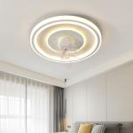 Modern Minimalist Ceiling Fan Light , Creative Lighting Ceiling Fans Remote