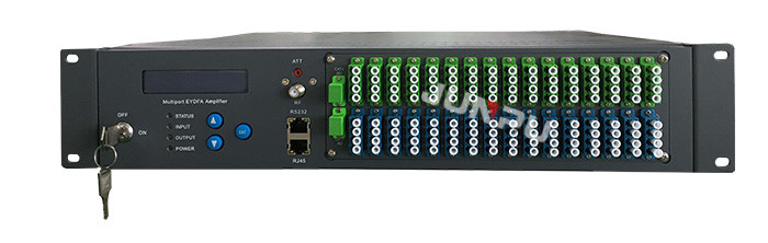 Low Noise Pon & Catv Edfa Combiner 18dbm 32 Ports With Inside Wdm Module
