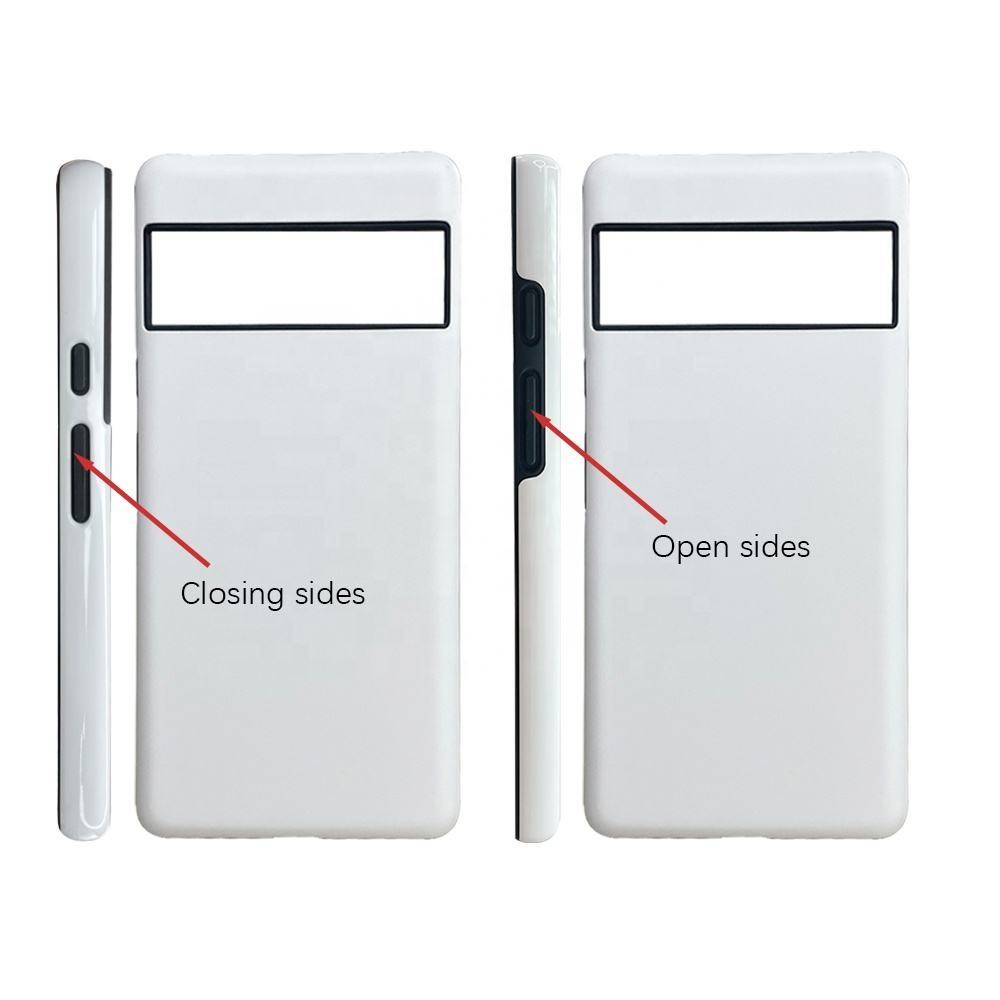 PC TPU Blank Tough 3D Sublimation 2 In 1 Double Layer Protective Phone Case For Google Pixel 6 Pro