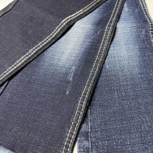 Quality Blue Slub Denim Twill Weave Fabric Material 10.8 Oz wholesale