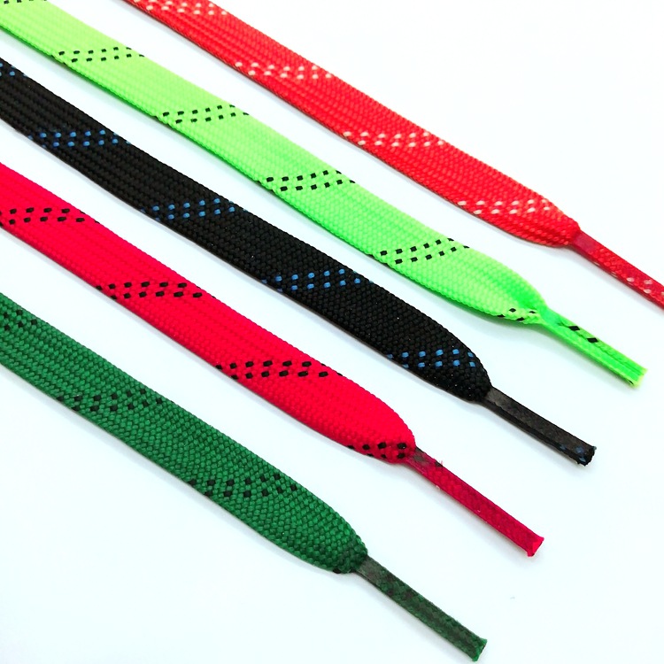 custom colourful shoelace Brand Custom Printed Shoelace Fashion Hoodies Shoe Customized Logo Style Flat shoelace Color Design