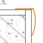 Bullnose Stair Nosing Tile Trim L Shape Shiny Rose Gold Color