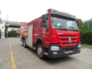 Quality HOWO 375KW Heavy Duty Fire Truck 10 Wheeled 15000L Capacity wholesale