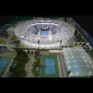 Quality ODM Miniature Architectural Stadium Model Making 1/75 Tennis Center wholesale