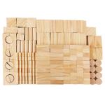 Montessori Education Wooden Grains Stacking Building Blocks Kindergarten