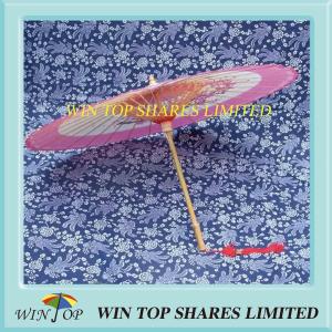 Quality Custom made pink flower oiled paper umbrella wholesale