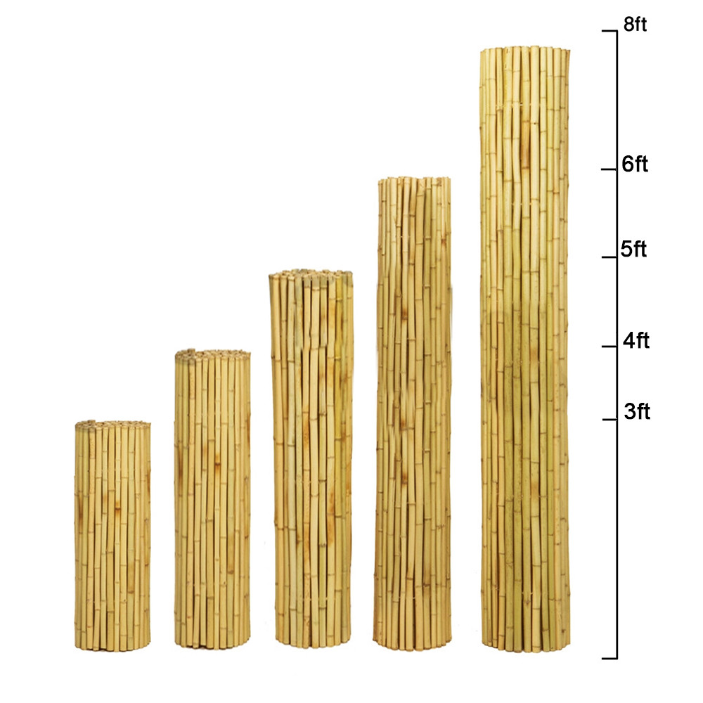 Eco Friendly Garden Border Fence 180cm 240cm Bamboo Fence Panels Garden Border