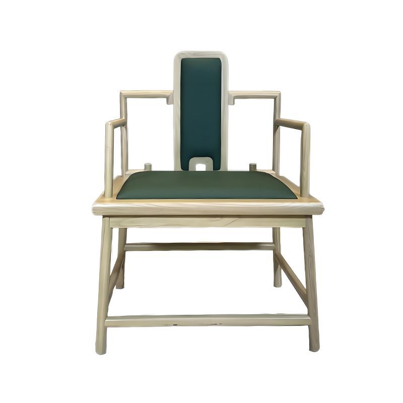 Chinese Style Durable Solid Ash Wood Armrest Leisure Chair Bedroom Hotel Furniture