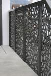OEM Black Aluminum Slat Fence Panels Fireproof Expandable Foil Wrought Iron