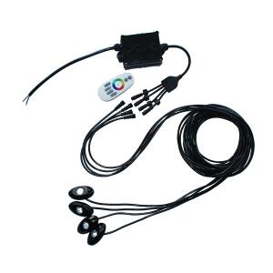 Quality 4m 4 Pods DC12V Multicolor Rock Lights For Boat Car wholesale