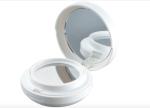 Empty White Cosmetic Compact Containers Air Cushion BB Mirror Flip Lid