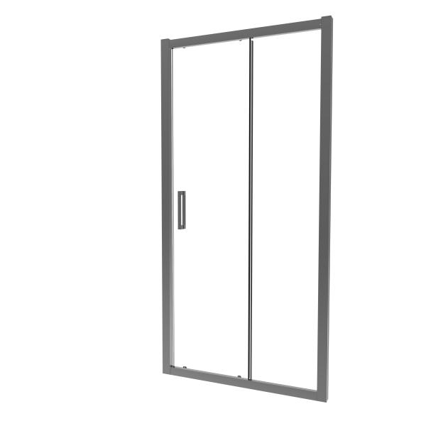 Stainless Steel, Gun Gray Brushed Color ,Screen Sliding Door,Bathroom Shower