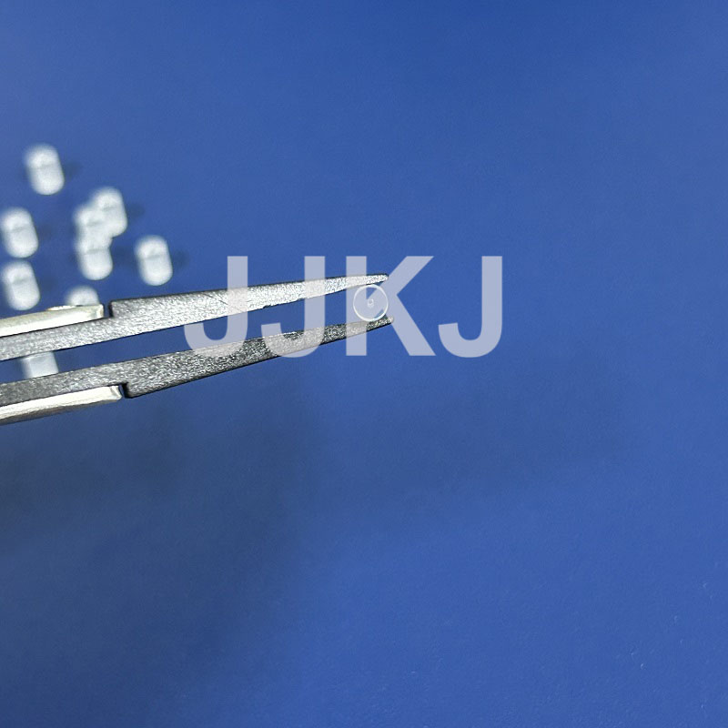 Fine Grinding Optic Sapphire Shaped Pieces Sapphire Glass With Hole