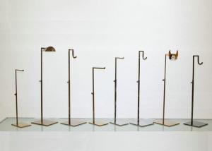 Quality Metal Retail Handbag Holder Stand , Handbag Display Rack Adjustable Height wholesale
