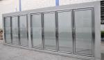 Supermarket giass door cold storage room frozen food upright display refrigerato