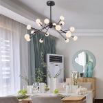 Art Decor spider chandelier restaurant bar living room sputnik light Black Color
