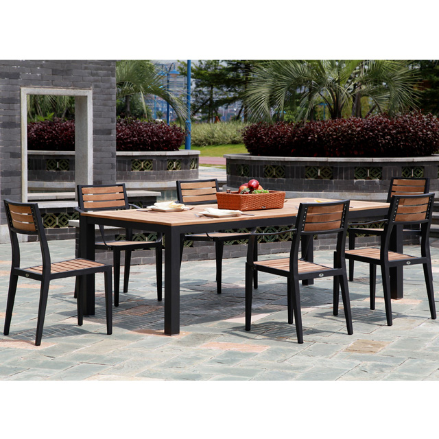 Modern Design Stackable Dining Room Furniture Teak Wood Tables and Chairs for Luxury Dining Experience