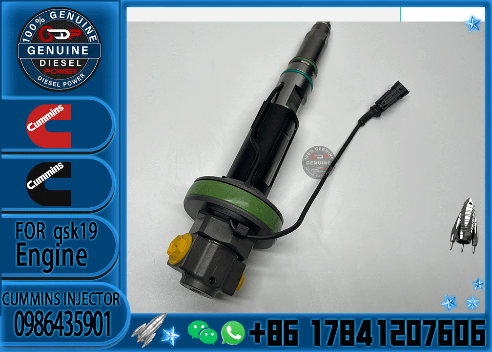 High performance QSK19 QSK38 QSK60 Engine Fuel Injector 2882077 0986435901 F00BJ00006