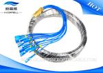 Armored Fiber Optic Pigtail Outdoor Waterproof 2 Core 6 Core SC PC Black