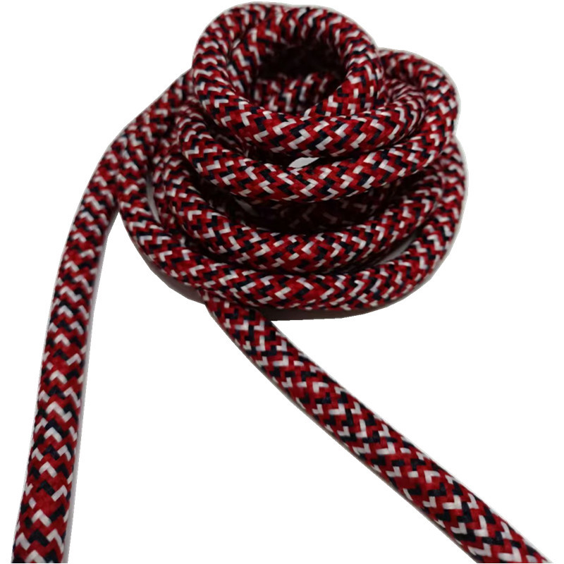 Custom Color Round Braided Polyester Shoelace With Plastic Tips