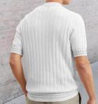 Custom Apparel Factory Men'S 100% Acrylic Polo Shirt Lapel Short Sleeved Slim