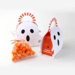 Christmas Halloween Pumpkin Gift Packaging White Paper Candy Boxes For Festival