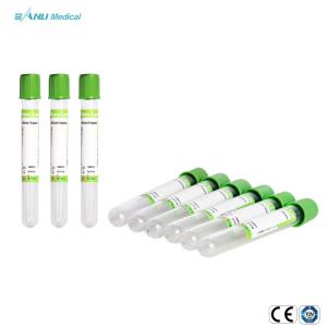 Quality Glass Lithium Heparin 2ml Green Tube For Blood Draw wholesale