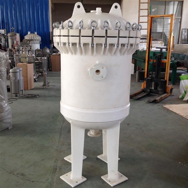 Seawater Desalination Water Plastic FRP Bag Filter Housing with Filter Bag and 60KG Weight