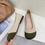 Soft Soled Knitted Shallow Mouth Shoes Female Spring Summer Flat Pedal Fairy