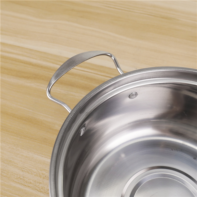 Stainless Steel Kitchenware 12pcs Cookware Set 16/18/20/22/24cm Soup Pot Food Cooking