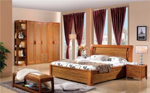 Quality modern wooden bed room furniture set wholesale