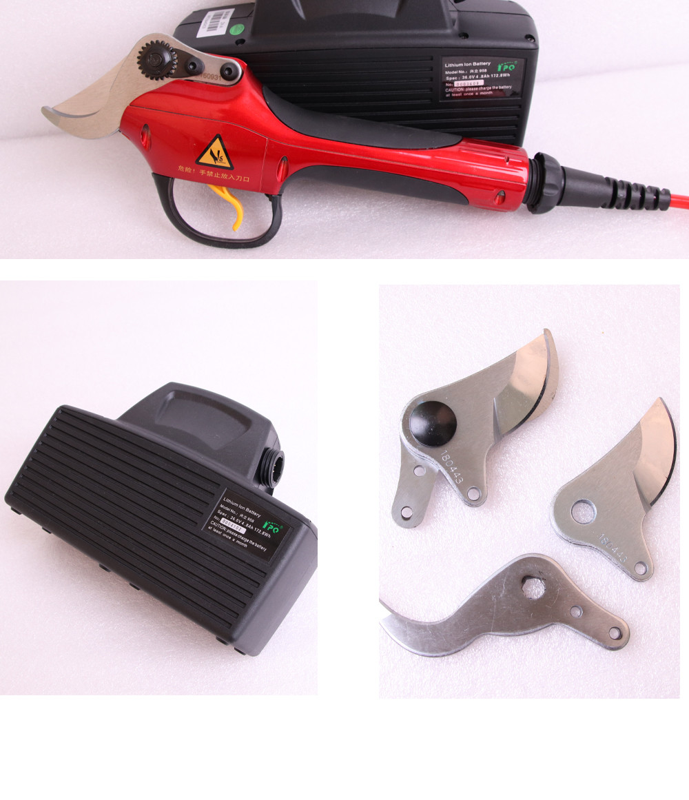 Swansoft High Efficiency Electric Pruning Scissors Shears 3.0CM Electric Bypass Pruner