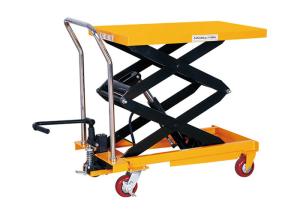 Quality PTS500 PTS800 Double Scissors Mobile Hydraulic Lifting Table Loading Capacity 800Kg wholesale