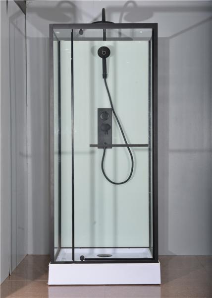 Fashion Pivot Door， Corner Shower Stalls , Square Shower Cabin with white