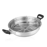36cm Home cooking kitchen thickened wok with two handle food grade 304#