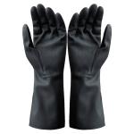 22 Mil Neoprene Chemical Gloves Flock Lined 13 Inches Neoprene Rubber Hand