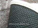 Half round shaggy microfiber entrance mat