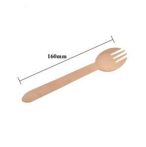 Quality Recyclable Wooden Disposable Cutlery Set Eco Friendly Utensils 160mm wholesale