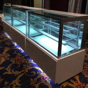Quality Three Layer Glass Marble Finish CE Bakery Display Cooler wholesale
