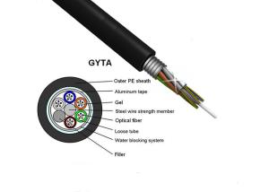 Quality Loose Tube Outdoor Fiber Optic Cable GYTA Aluminium Tape Armored G652D wholesale