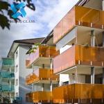 Bronze Laminated Glass 15mm 19mm Acoustic Laminated Safety Glass Custom