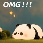 Cute Panda Night Light, Led Squishy Novelty Animal Night Lamp, 3 Level Dimmable
