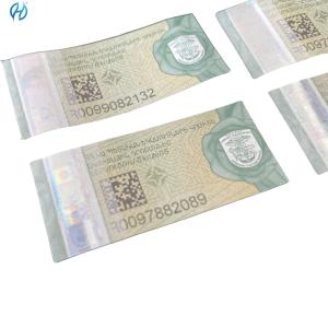 Quality Anti-counterfeit Tax Stamp Duty Adhesive For Cigarette Security Paper wholesale