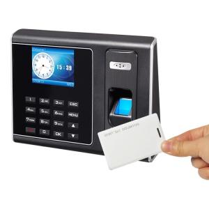 Quality Employees Punch Desktop Biometric Fingerprint Time Clock wholesale