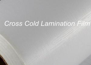 Quality Flexible Cross Cold Laminating Film Semi Transparent 0.8mm wholesale