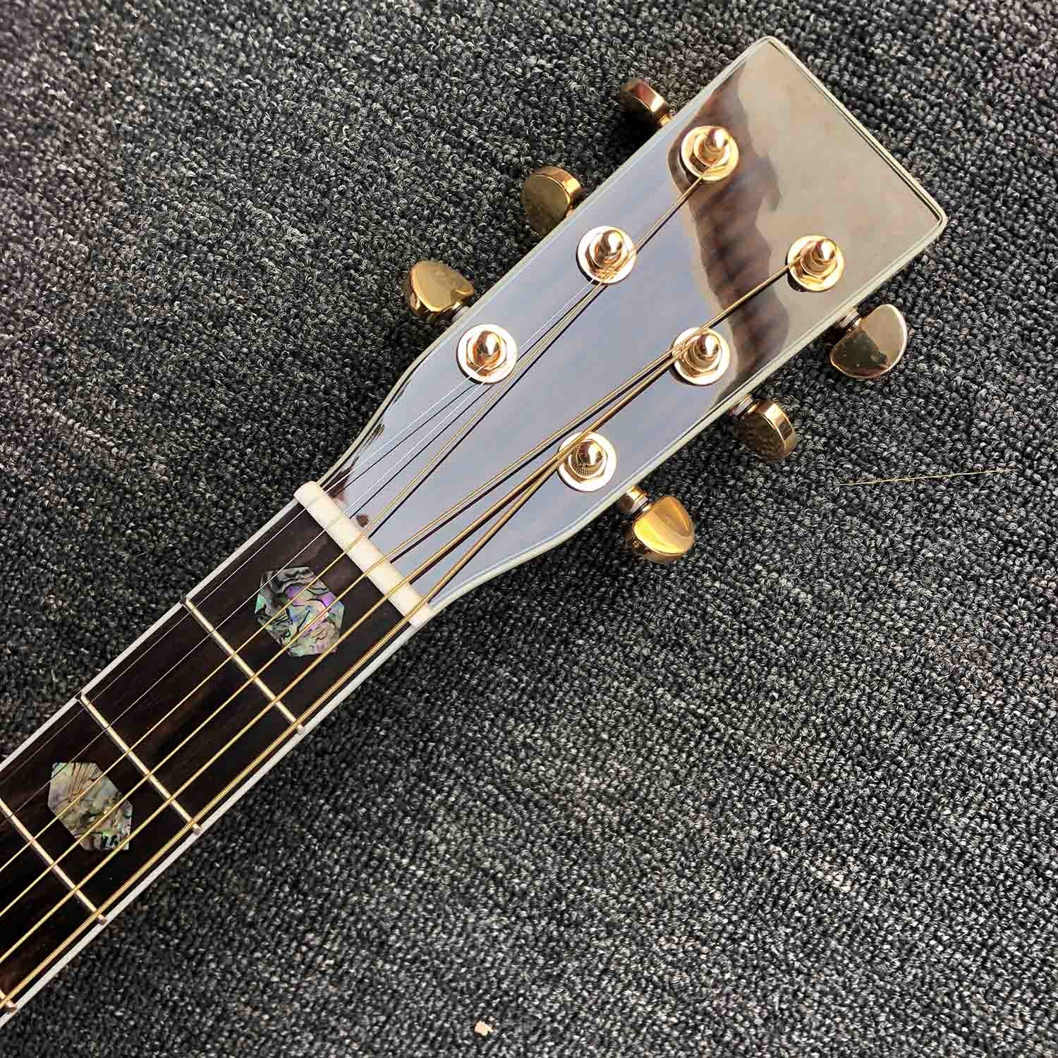 Custom Solid Spruce Top 41 Inch Rosewood Fingerboard Left Handed Acoustic Guitar