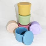 BPA Free Silicone Bowl Set , Silicone Bento Boxes With Customized Logo