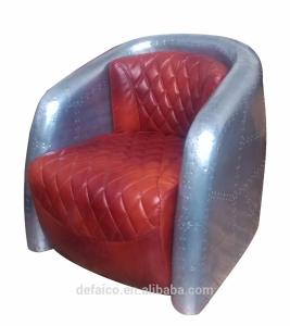 Quality H77cm Red Vintage Aviator Leather Chair Aviation Leather Club Chair wholesale